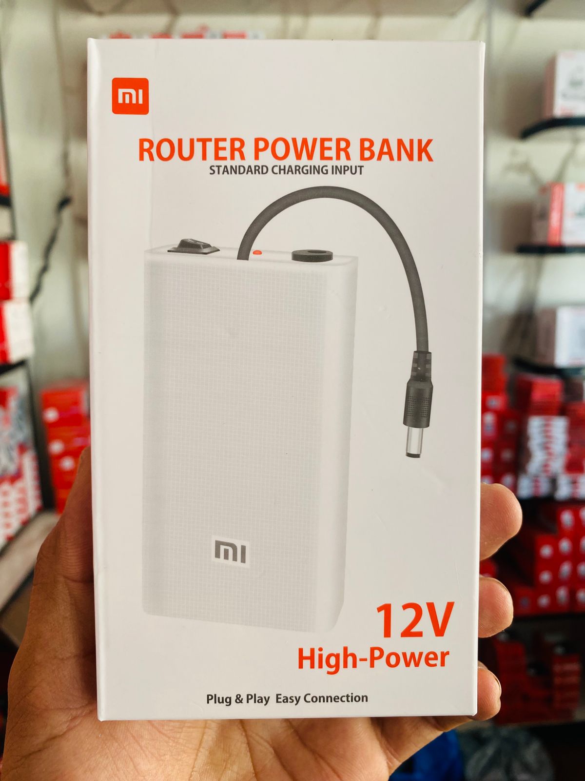 Mi Router Power Bank UPS – 12V/9V WiFi Router Backup Battery for PTCL, StormFiber & Fiber Modems (Without Adapter)