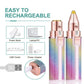 2 in 1 Electric Eyebrow Trimmer & Facial Shaver – Rechargeable Hair Remover for Women