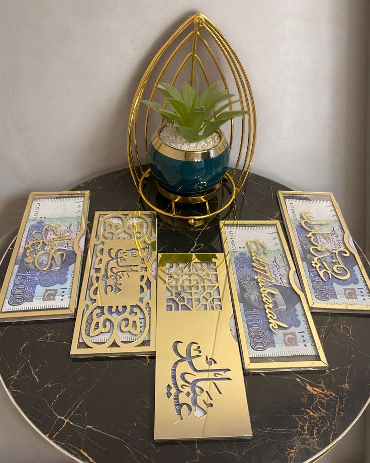 Acrylic Eidi Card – Premium Transparent Eid Gift Card for Money Giving