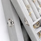 Velvet Jewelry Organizer Box with Glass Cover – Display & Storage for Rings, Earrings, Bracelets