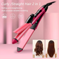 Nova 2-in-1 Hair Straightener & Curler – NH-2009 | Quick Heat Ceramic Styling Tool
