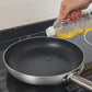 2-in-1 Oil Spray Bottle | Adjustable Mist & Dispenser | 470ml Leak-Proof Glass Container | For Cooking, BBQ, Baking & Air Fryer 470ml (Random Color)