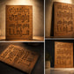 Islamic Wooden Wall Art – “Rabbi Ighfir Li Wa Liwalidayya” Islamic Calligraphy Decor Panel